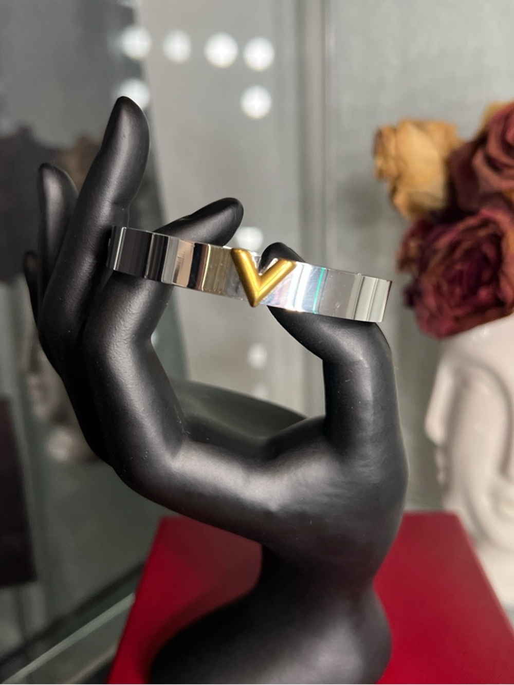 2 tone gold bangle